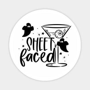 Sheet Faced | Halloween Vibes Magnet